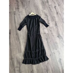 cop.copine dress Paris diamond print Long Women’s Dress size Small